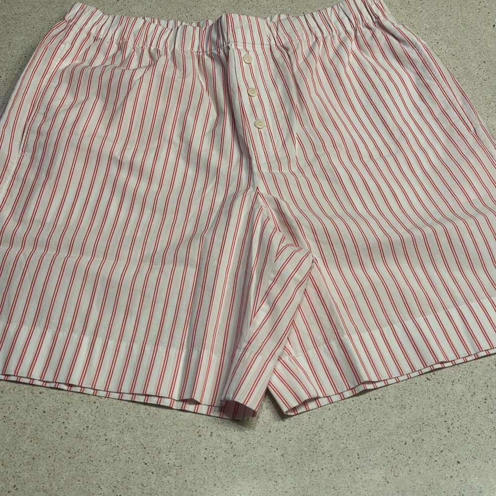 J. Crew Cotton poplin long boxer short in stripe